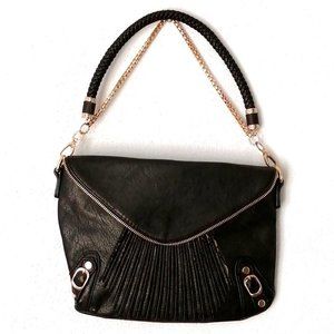 Urban Expressions Womens Handbag Front Flap Zip & Snap Close Double Straps M‎